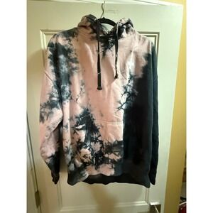Dan + Shay 2021 The Arena Tour Hoodie Pink Black Tie Dye Concert Merch XL
